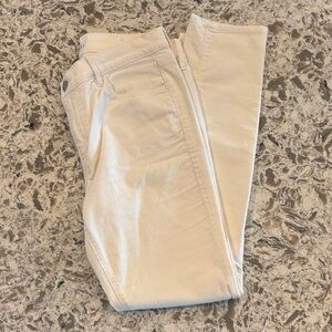 LOFT Cream corduroy Skinny Women's Pants